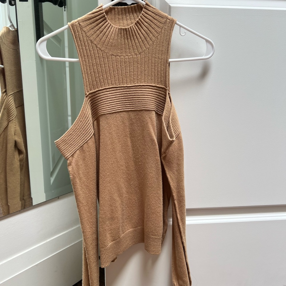 Jonathan Simkhai Camel Knit Top